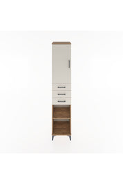 Hyperion Dolap 4 Raflı 3 Çekmeceli Tek Kapaklı 44x44x221 Çam-Aytaşı