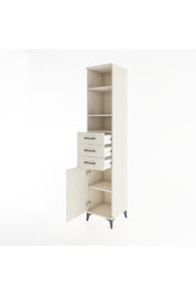 Hyperion Dolap 4 Raflı 3 Çekmeceli Tek Kapaklı 44x44x221 Aytaşı-Aytaşı