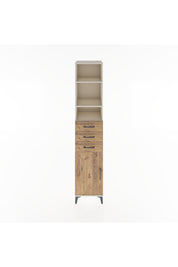 Hyperion Dolap 4 Raflı 3 Çekmeceli Tek Kapaklı 44x44x221 Aytaşı-Çam