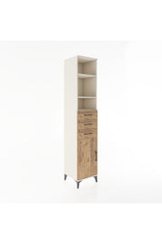 Hyperion Dolap 4 Raflı 3 Çekmeceli Tek Kapaklı 44x44x221 Aytaşı-Çam