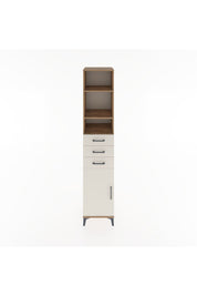 Hyperion Dolap 4 Raflı 3 Çekmeceli Tek Kapaklı 44x44x221 Çam-Aytaşı