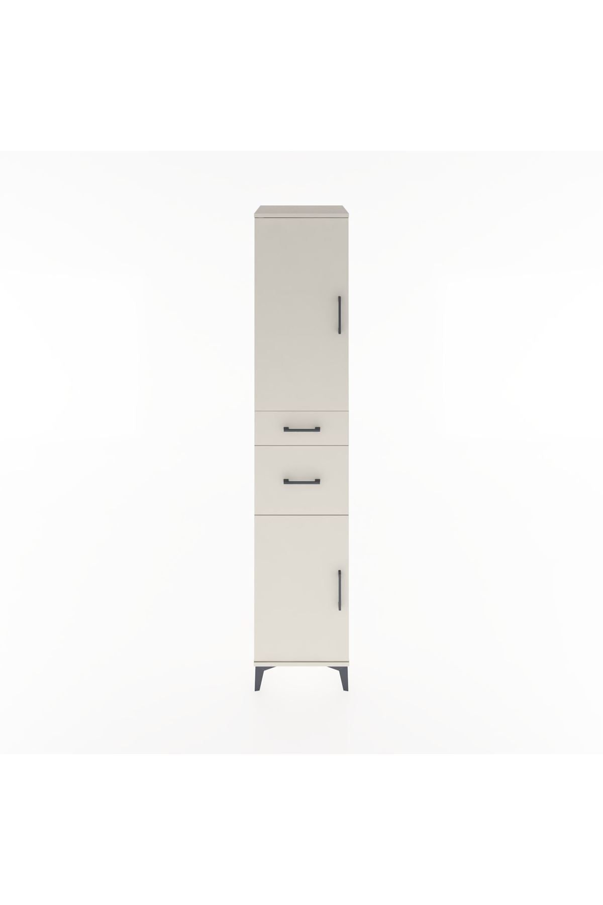 Hyperion Dolap 4 Raflı 2 Çekmeceli 2 Kapaklı 44x44x221 Aytaşı-Aytaşı