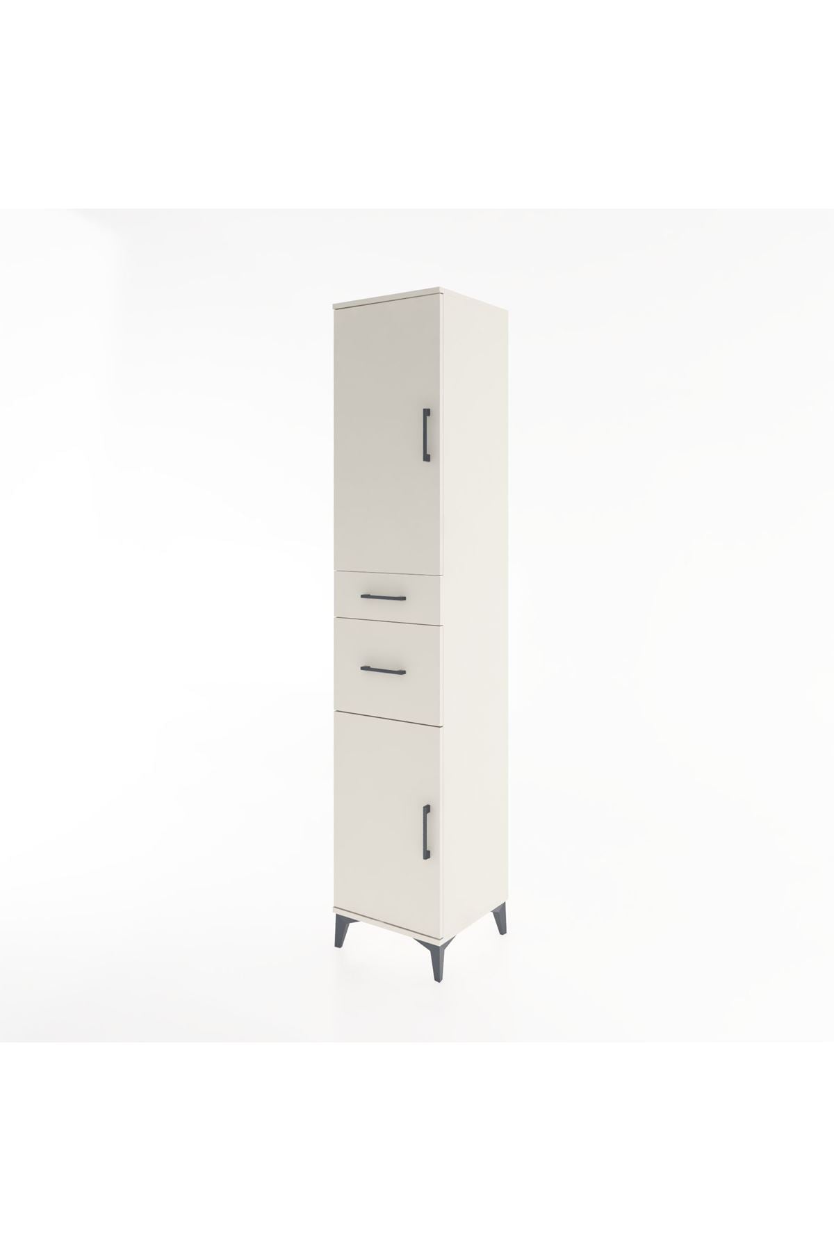 Hyperion Dolap 4 Raflı 2 Çekmeceli 2 Kapaklı 44x44x221 Aytaşı-Aytaşı