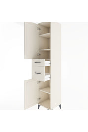 Hyperion Dolap 4 Raflı 2 Çekmeceli 2 Kapaklı 44x44x221 Aytaşı-Aytaşı
