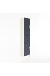Hyperion Dolap 4 Raflı 2 Çekmeceli 2 Kapaklı 44x44x221 Aytaşı-Antrasit