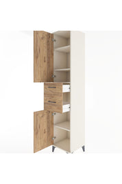 Hyperion Dolap 4 Raflı 2 Çekmeceli 2 Kapaklı 44x44x221 Aytaşı-Çam