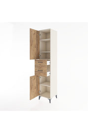 Hyperion Dolap 4 Raflı 2 Çekmeceli 2 Kapaklı 44x44x221 Aytaşı-Çam