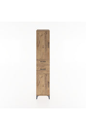 Hyperion Dolap 4 Raflı 2 Çekmeceli 2 Kapaklı 44x44x221 Çam-Çam
