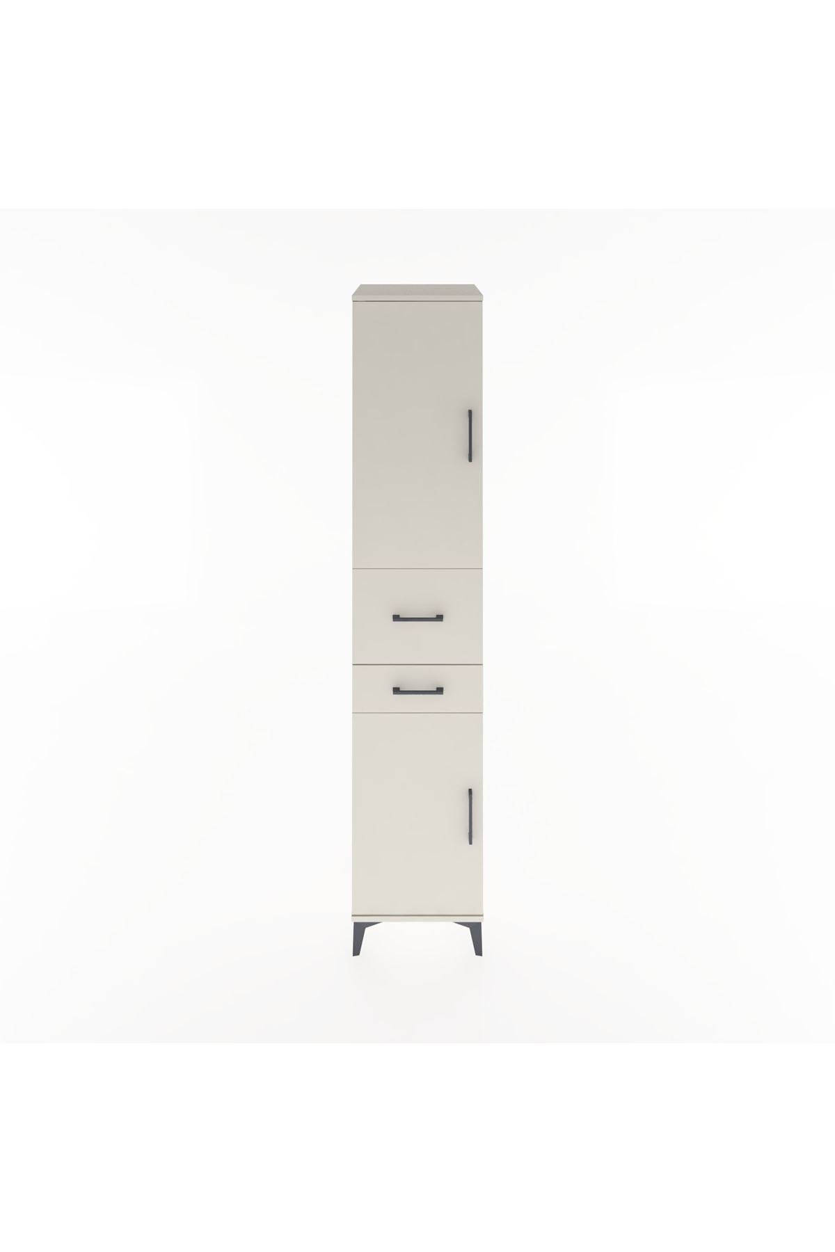 Hyperion Dolap 4 Raflı 2 Çekmeceli 2 Kapaklı 44x44x221 Aytaşı-Aytaşı