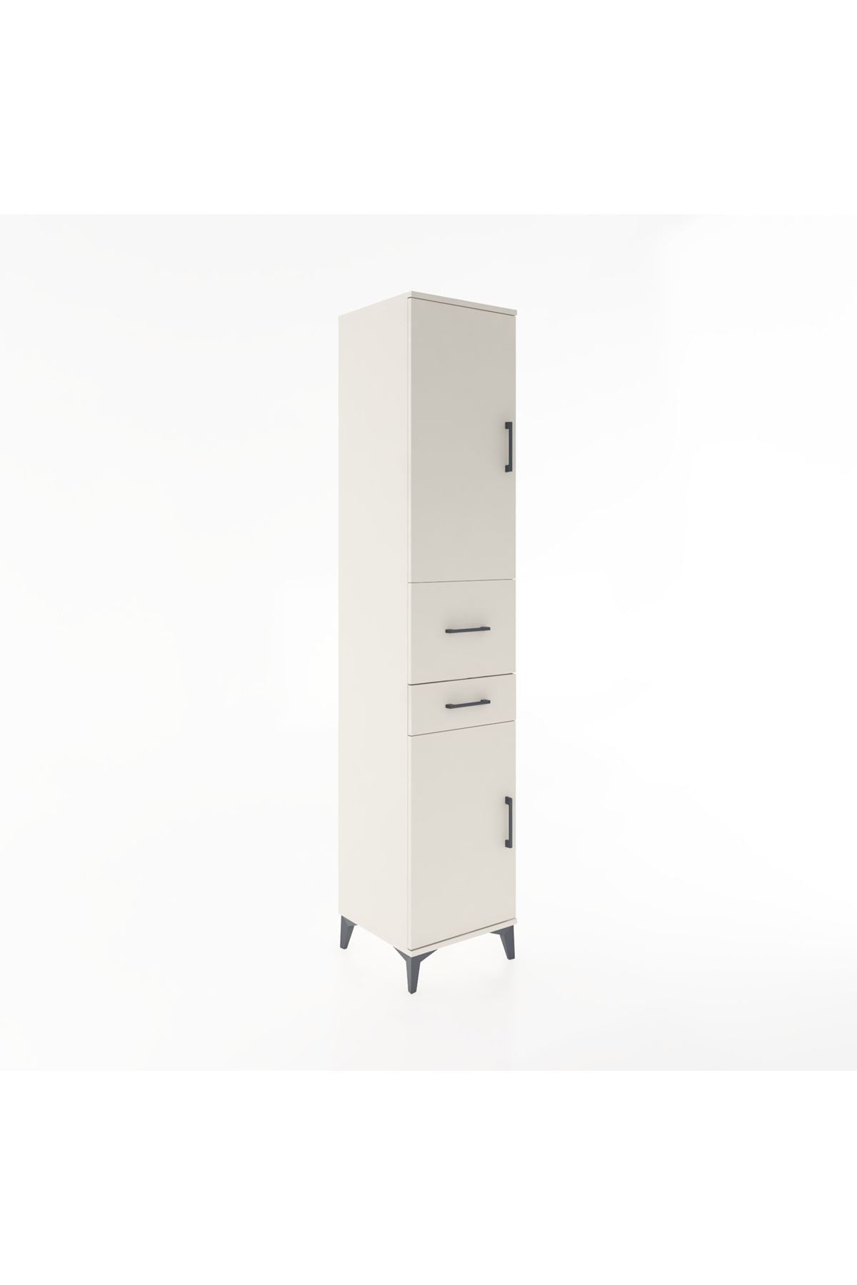 Hyperion Dolap 4 Raflı 2 Çekmeceli 2 Kapaklı 44x44x221 Aytaşı-Aytaşı