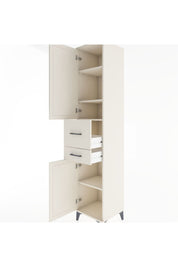 Hyperion Dolap 4 Raflı 2 Çekmeceli 2 Kapaklı 44x44x221 Aytaşı-Aytaşı
