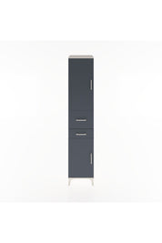 Hyperion Dolap 4 Raflı 2 Çekmeceli 2 Kapaklı 44x44x221 Aytaşı-Antrasit