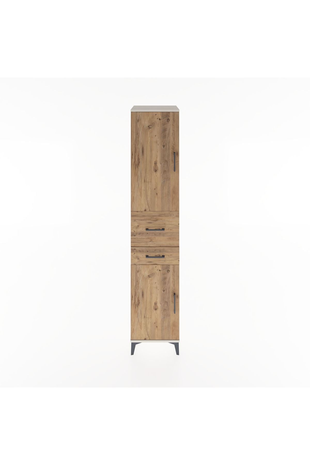 Hyperion Dolap 4 Raflı 2 Çekmeceli 2 Kapaklı 44x44x221 Aytaşı-Çam