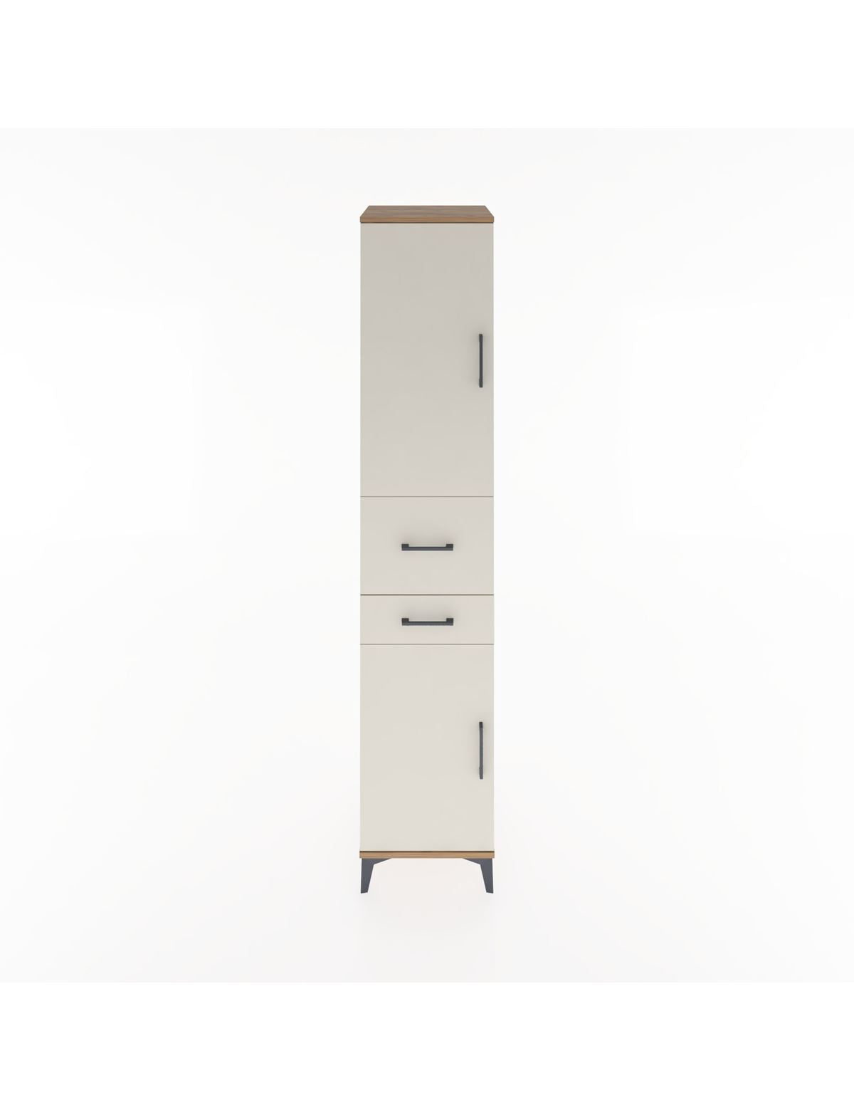 Hyperion Dolap 4 Raflı 2 Çekmeceli 2 Kapaklı 44x44x221 Çam-Aytaşı