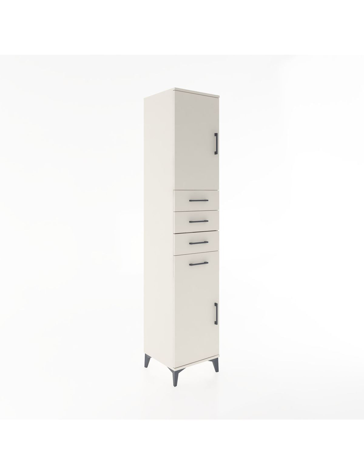 Hyperion Dolap 3 Raflı 4 Çekmeceli 2 Kapaklı 44x44x221 Aytaşı-Aytaşı