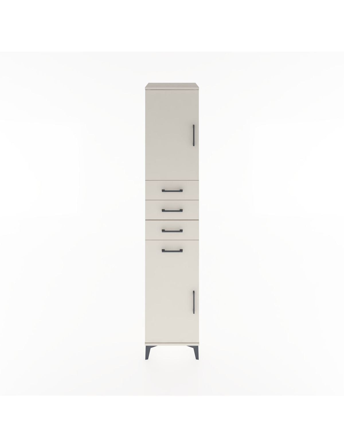 Hyperion Dolap 3 Raflı 4 Çekmeceli 2 Kapaklı 44x44x221 Aytaşı-Aytaşı