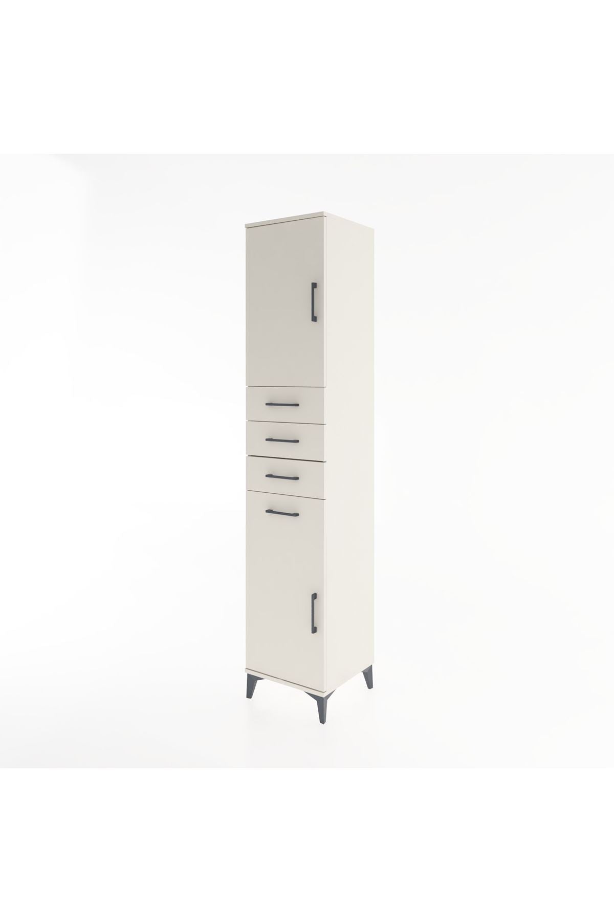 Hyperion Dolap 3 Raflı 4 Çekmeceli 2 Kapaklı 44x44x221 Aytaşı-Aytaşı