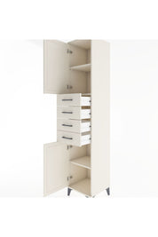 Hyperion Dolap 3 Raflı 4 Çekmeceli 2 Kapaklı 44x44x221 Aytaşı-Aytaşı