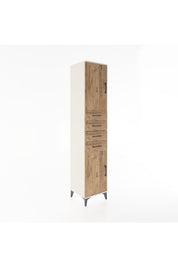 Hyperion Dolap 3 Raflı 4 Çekmeceli 2 Kapaklı 44x44x221 Aytaşı-Çam