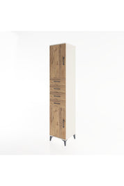 Hyperion Dolap 3 Raflı 4 Çekmeceli 2 Kapaklı 44x44x221 Aytaşı-Çam