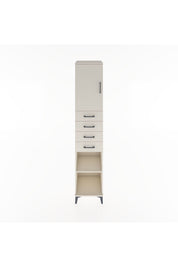 Hyperion Dolap 3 Raflı 4 Çekmeceli Tek Kapaklı 44x44x221 Aytaşı-Aytaşı