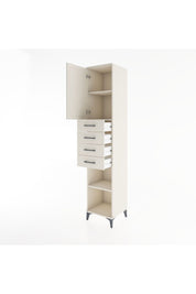 Hyperion Dolap 3 Raflı 4 Çekmeceli Tek Kapaklı 44x44x221 Aytaşı-Aytaşı