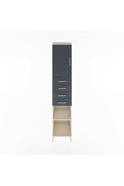 Hyperion Dolap 3 Raflı 4 Çekmeceli Tek Kapaklı 44x44x221 Aytaşı-Antrasit