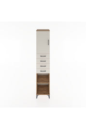 Hyperion Dolap 3 Raflı 4 Çekmeceli Tek Kapaklı 44x44x221 Çam-Aytaşı