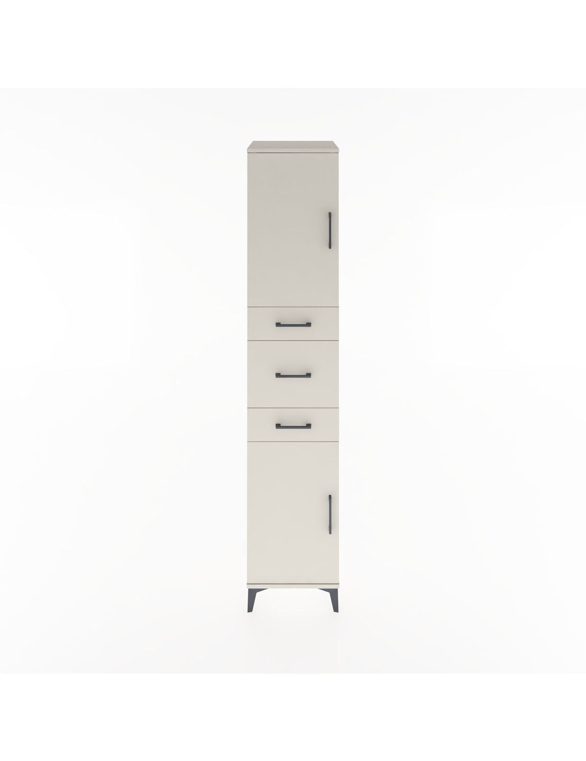 Hyperion Dolap 3 Raflı 3 Çekmeceli 2 Kapaklı 44x44x221 Aytaşı-Aytaşı