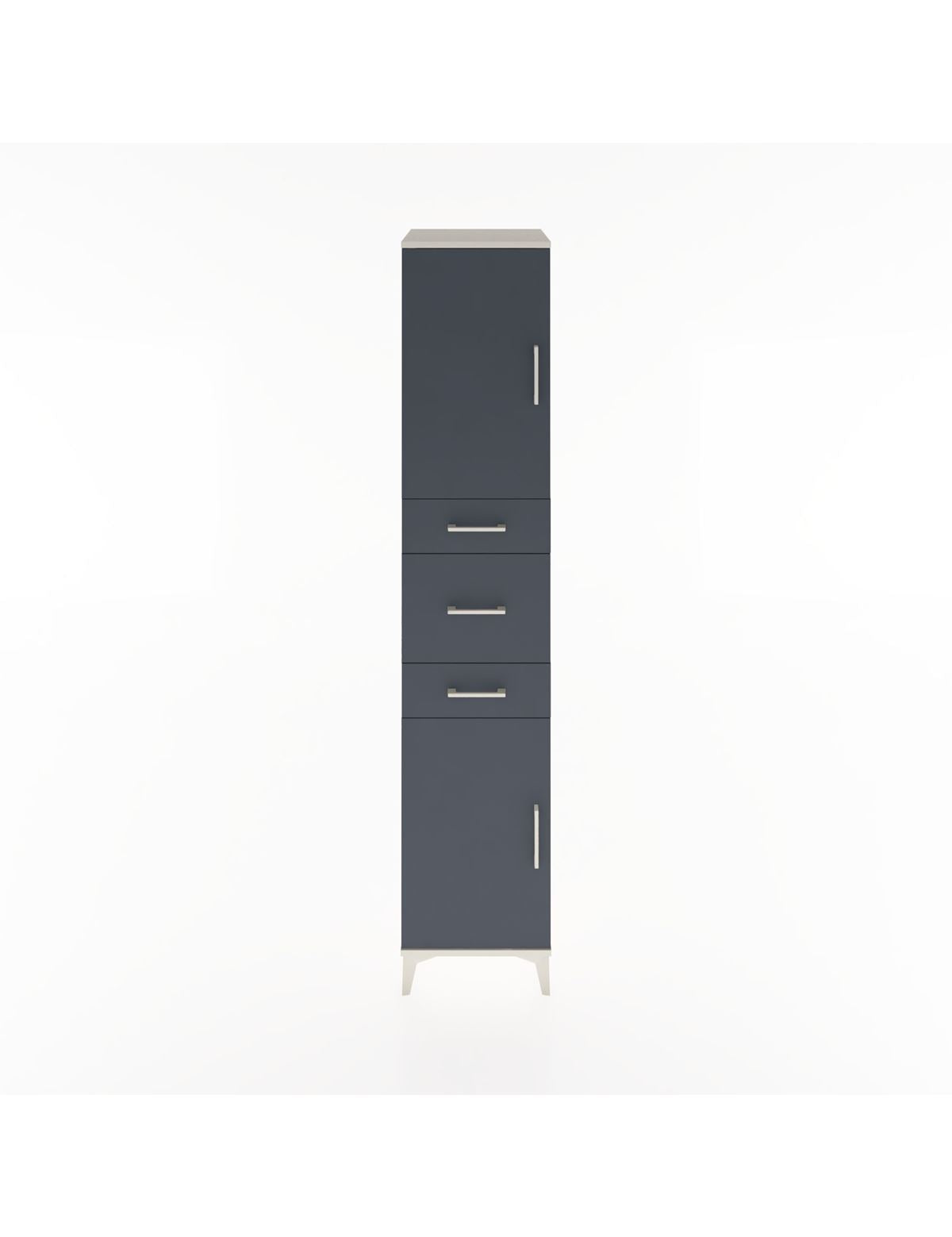 Hyperion Dolap 3 Raflı 3 Çekmeceli 2 Kapaklı 44x44x221 Aytaşı-Antrasit