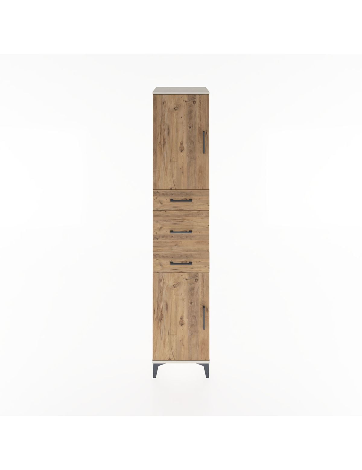 Hyperion Dolap 3 Raflı 3 Çekmeceli 2 Kapaklı 44x44x221 Aytaşı-Çam