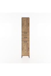 Hyperion Dolap 3 Raflı 3 Çekmeceli 2 Kapaklı 44x44x221 Çam-Çam