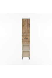 Hyperion Dolap 3 Raflı 3 Çekmeceli Tek Kapaklı 44x44x221 Aytaşı-Çam