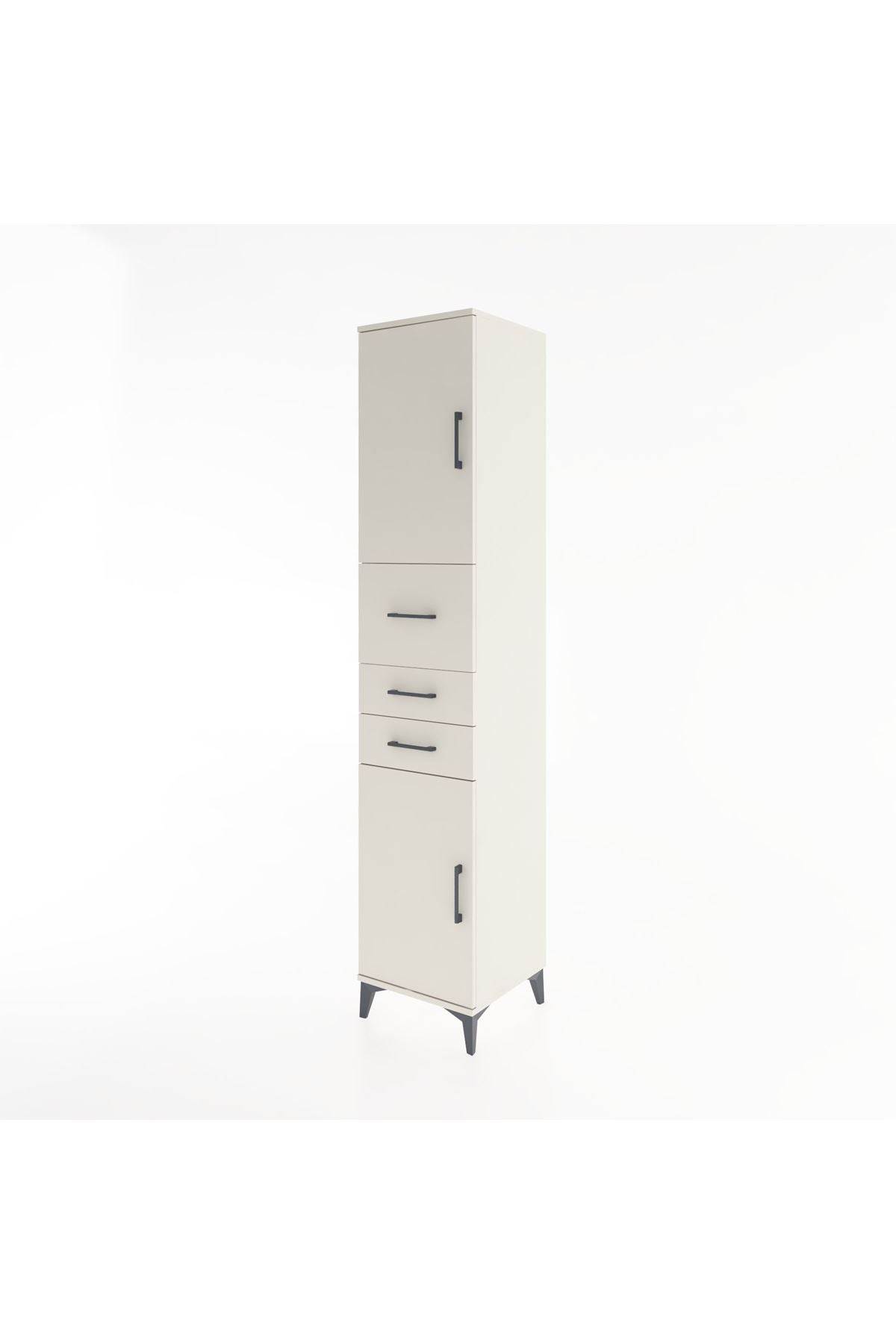 Hyperion Dolap 3 Raflı 3 Çekmeceli 2 Kapaklı 44x44x221 Aytaşı-Aytaşı