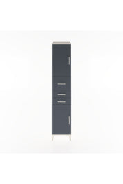 Hyperion Dolap 3 Raflı 3 Çekmeceli 2 Kapaklı 44x44x221 Aytaşı-Antrasit