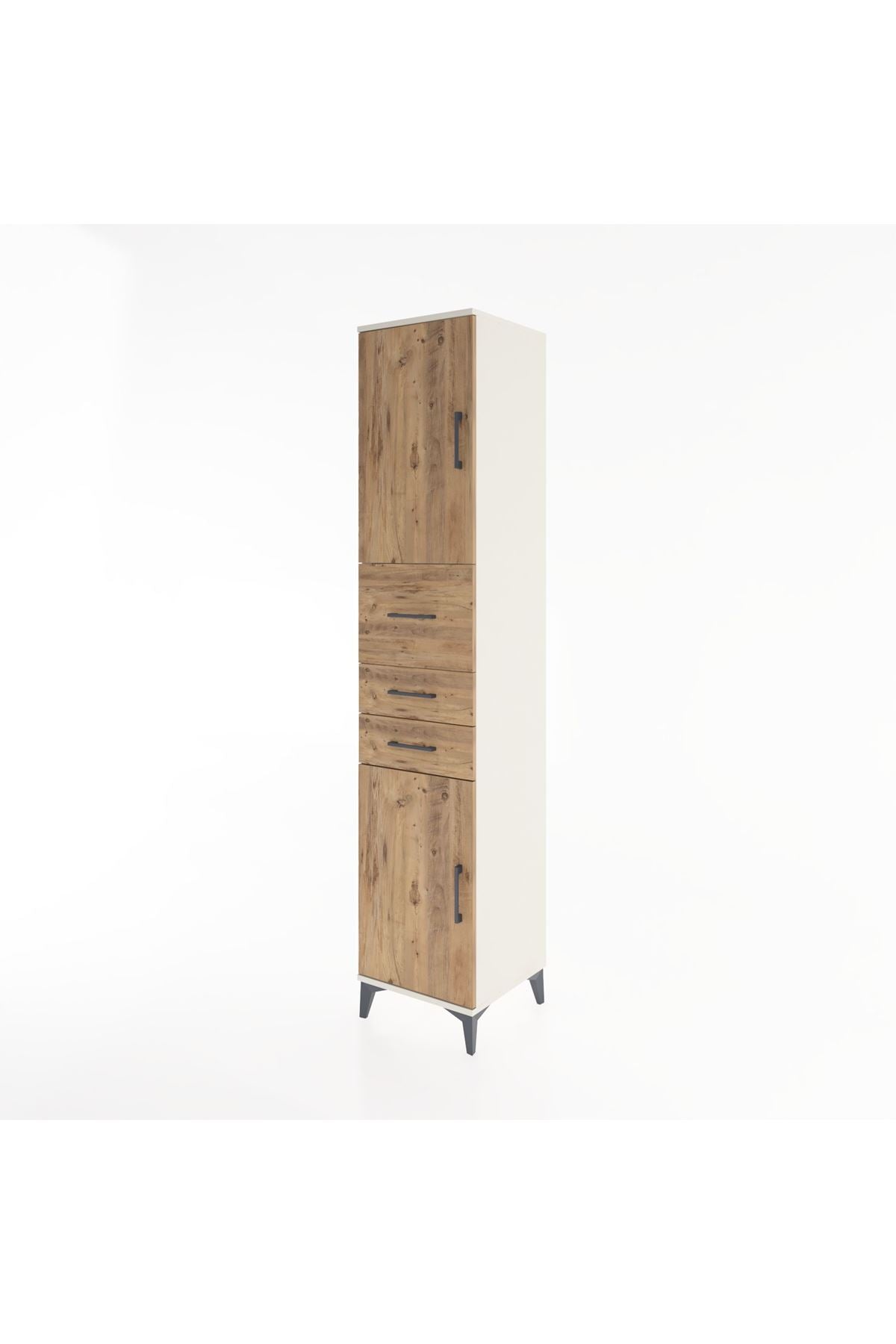 Hyperion Dolap 3 Raflı 3 Çekmeceli 2 Kapaklı 44x44x221 Aytaşı-Çam