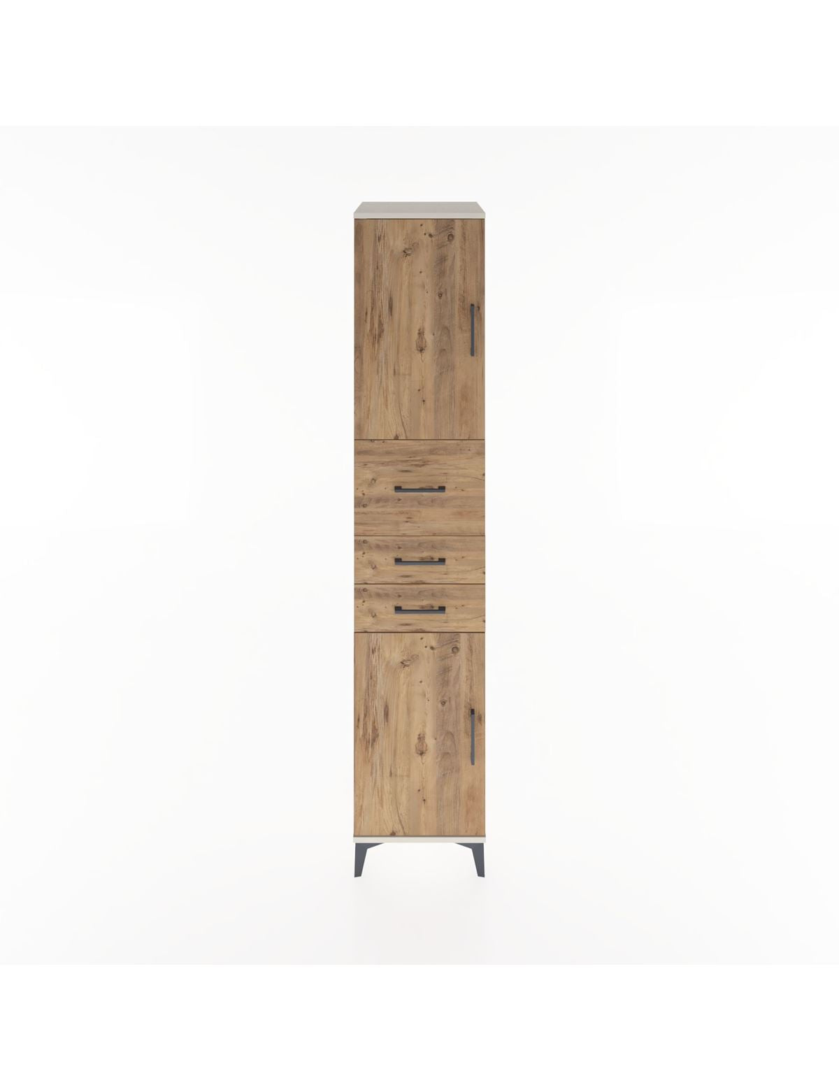 Hyperion Dolap 3 Raflı 3 Çekmeceli 2 Kapaklı 44x44x221 Aytaşı-Çam