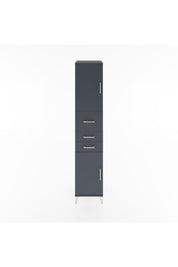 Hyperion Dolap 3 Raflı 3 Çekmeceli 2 Kapaklı 44x44x221 Antrasit-Antrasit