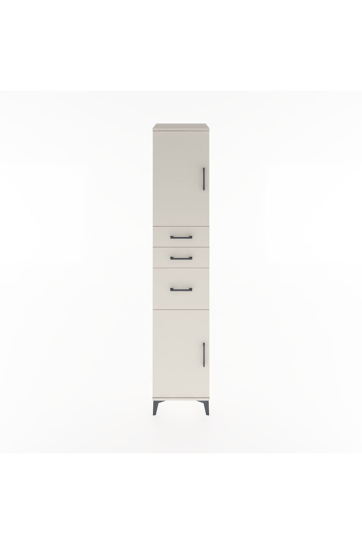 Hyperion Dolap 3 Raflı 3 Çekmeceli 2 Kapaklı 44x44x221 Aytaşı-Aytaşı