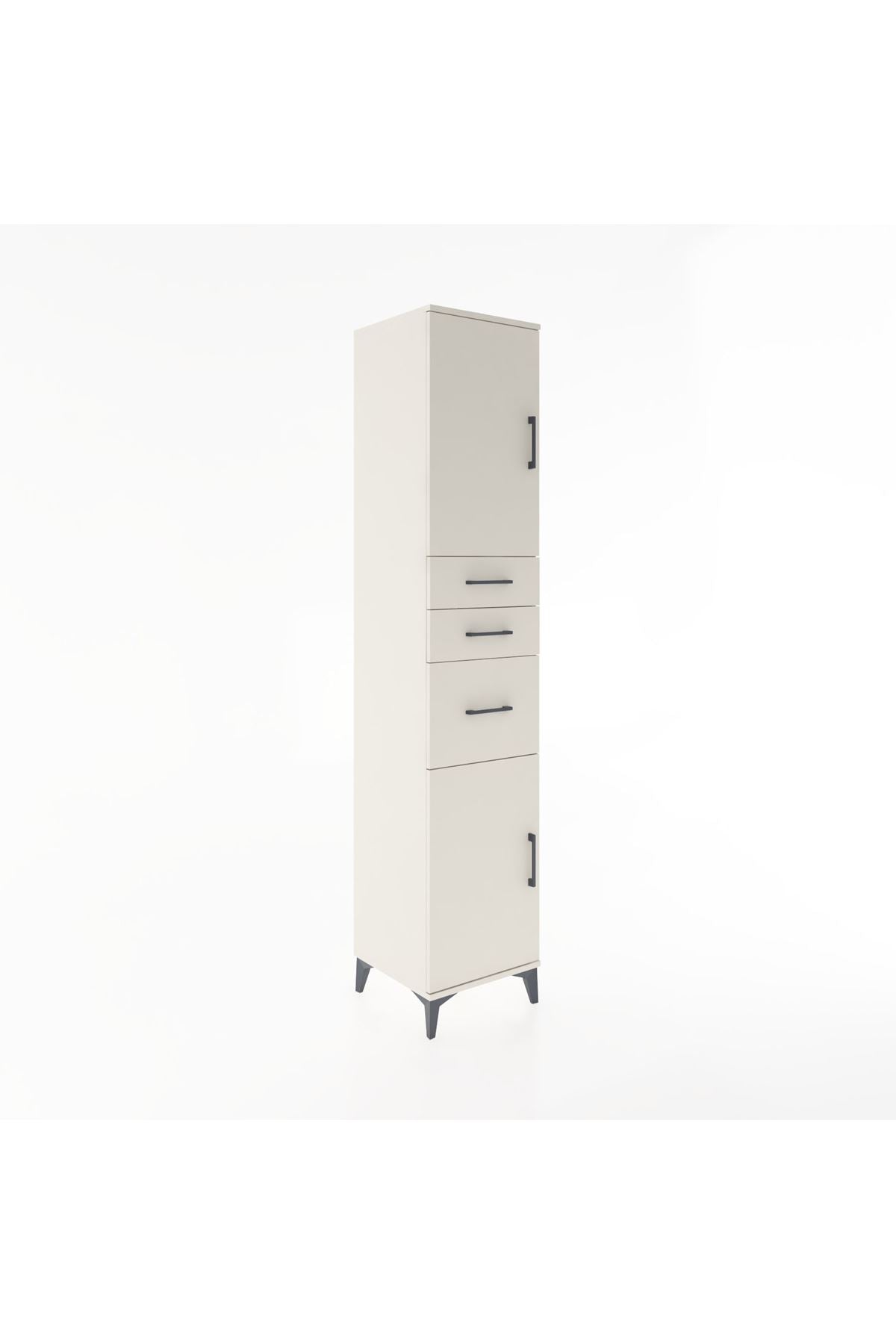 Hyperion Dolap 3 Raflı 3 Çekmeceli 2 Kapaklı 44x44x221 Aytaşı-Aytaşı