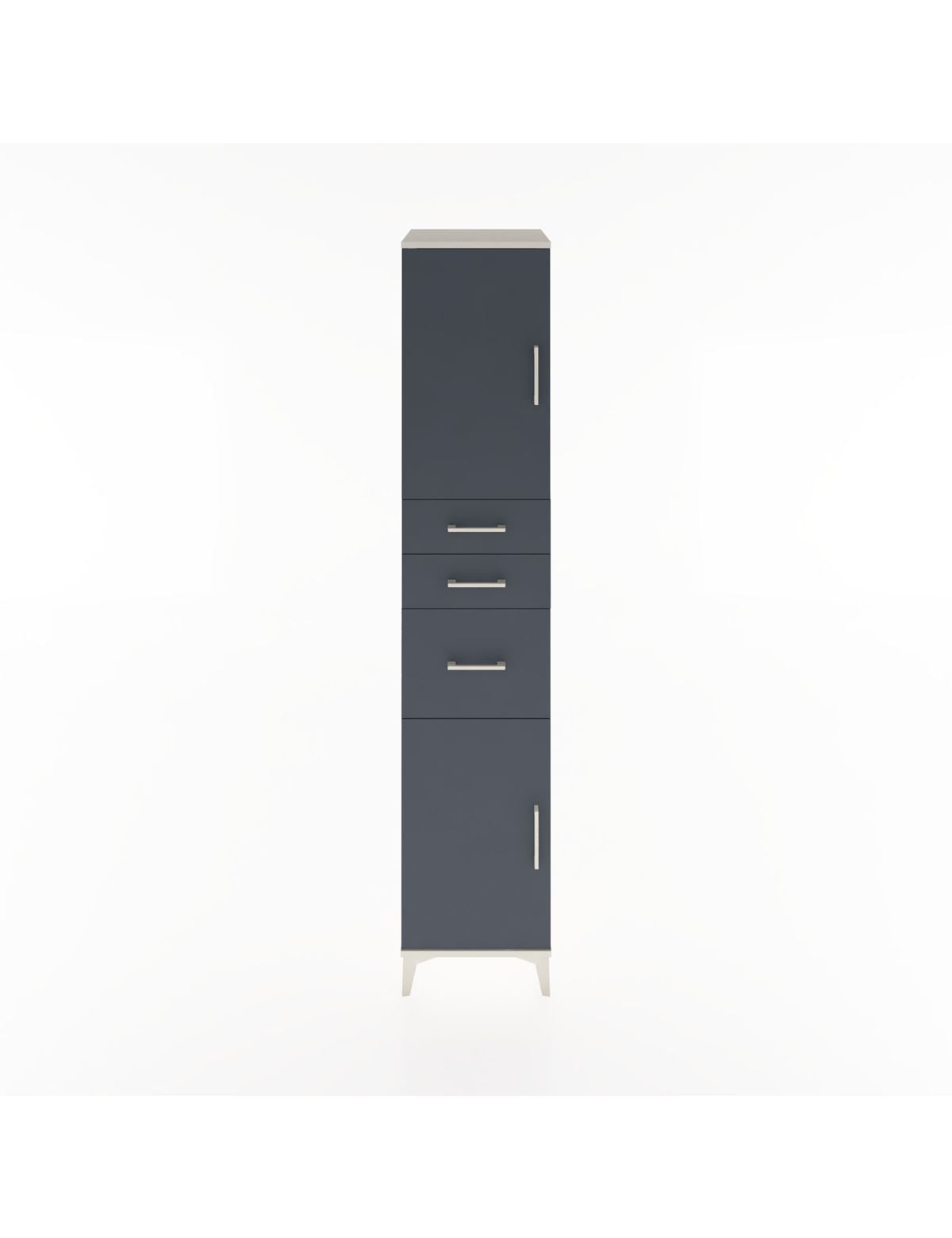 Hyperion Dolap 3 Raflı 3 Çekmeceli 2 Kapaklı 44x44x221 Aytaşı-Antrasit