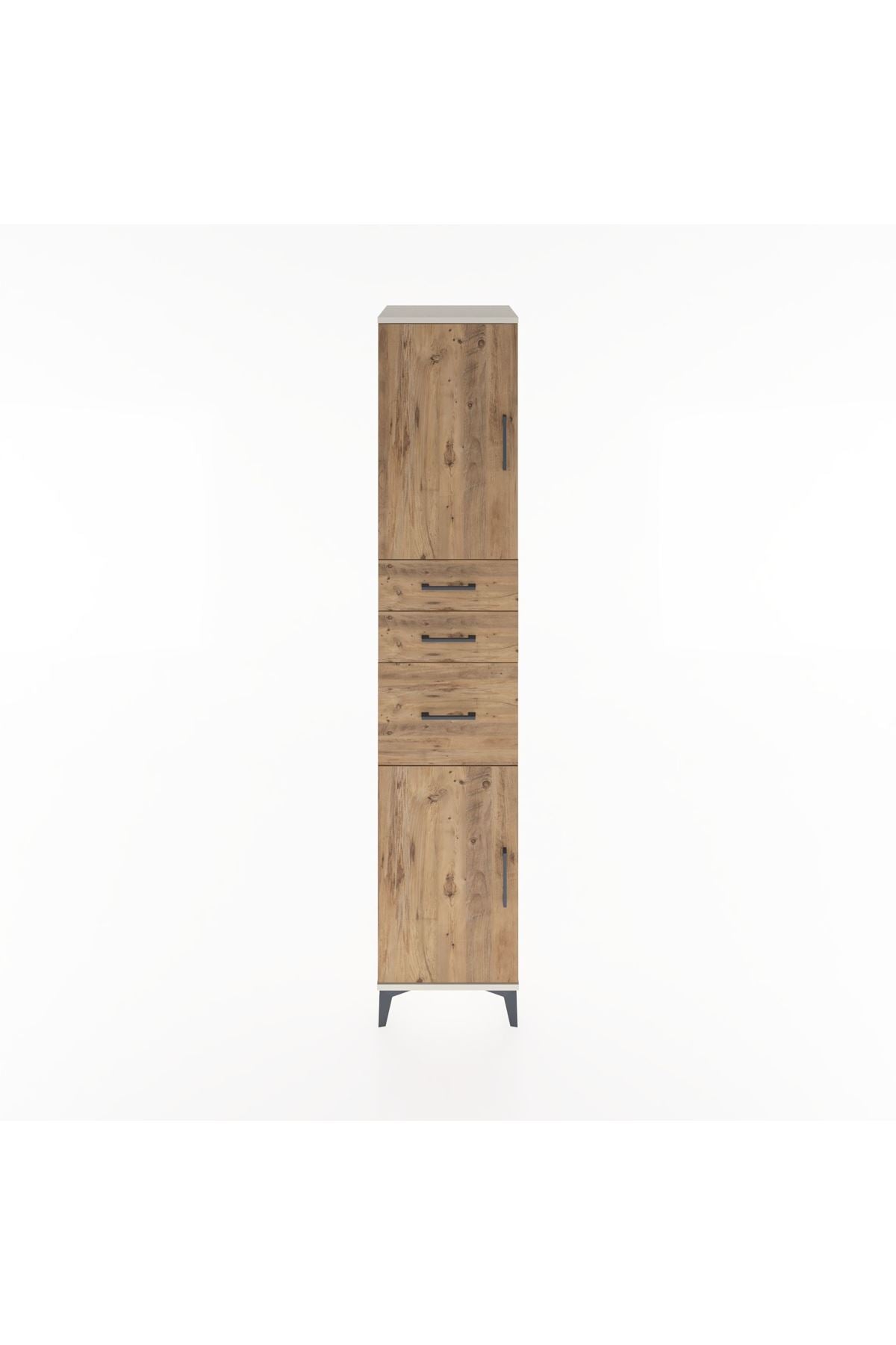 Hyperion Dolap 3 Raflı 3 Çekmeceli 2 Kapaklı 44x44x221 Aytaşı-Çam