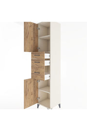 Hyperion Dolap 3 Raflı 3 Çekmeceli 2 Kapaklı 44x44x221 Aytaşı-Çam