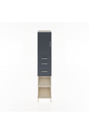 Hyperion Dolap 3 Raflı 3 Çekmeceli Tek Kapaklı 44x44x221 Aytaşı-Antrasit