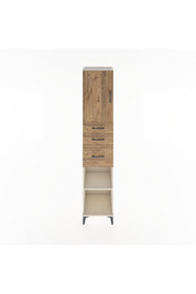 Hyperion Dolap 3 Raflı 3 Çekmeceli Tek Kapaklı 44x44x221 Aytaşı-Çam