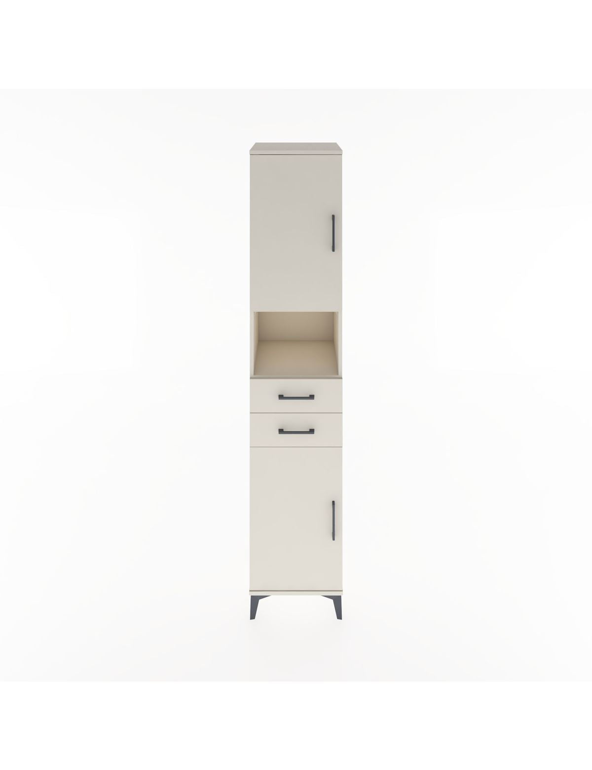 Hyperion Dolap 4 Raflı 2 Çekmeceli 2 Kapaklı 44x44x221 Aytaşı-Aytaşı