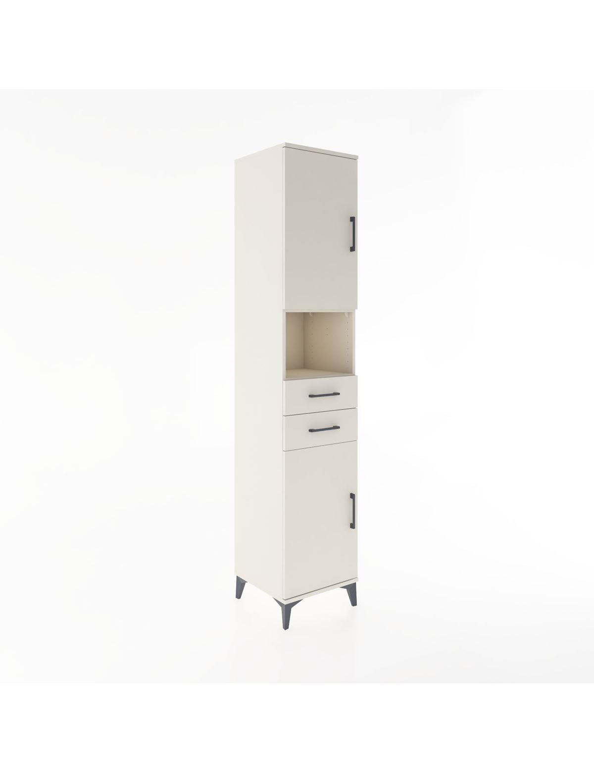 Hyperion Dolap 4 Raflı 2 Çekmeceli 2 Kapaklı 44x44x221 Aytaşı-Aytaşı