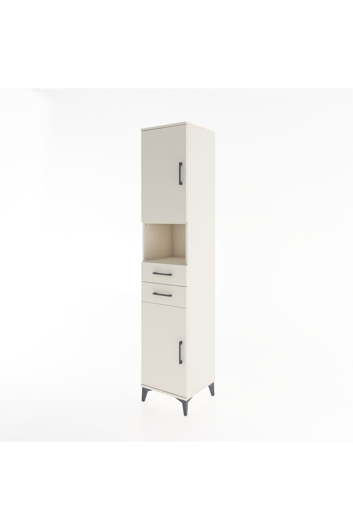 Hyperion Dolap 4 Raflı 2 Çekmeceli 2 Kapaklı 44x44x221 Aytaşı-Aytaşı