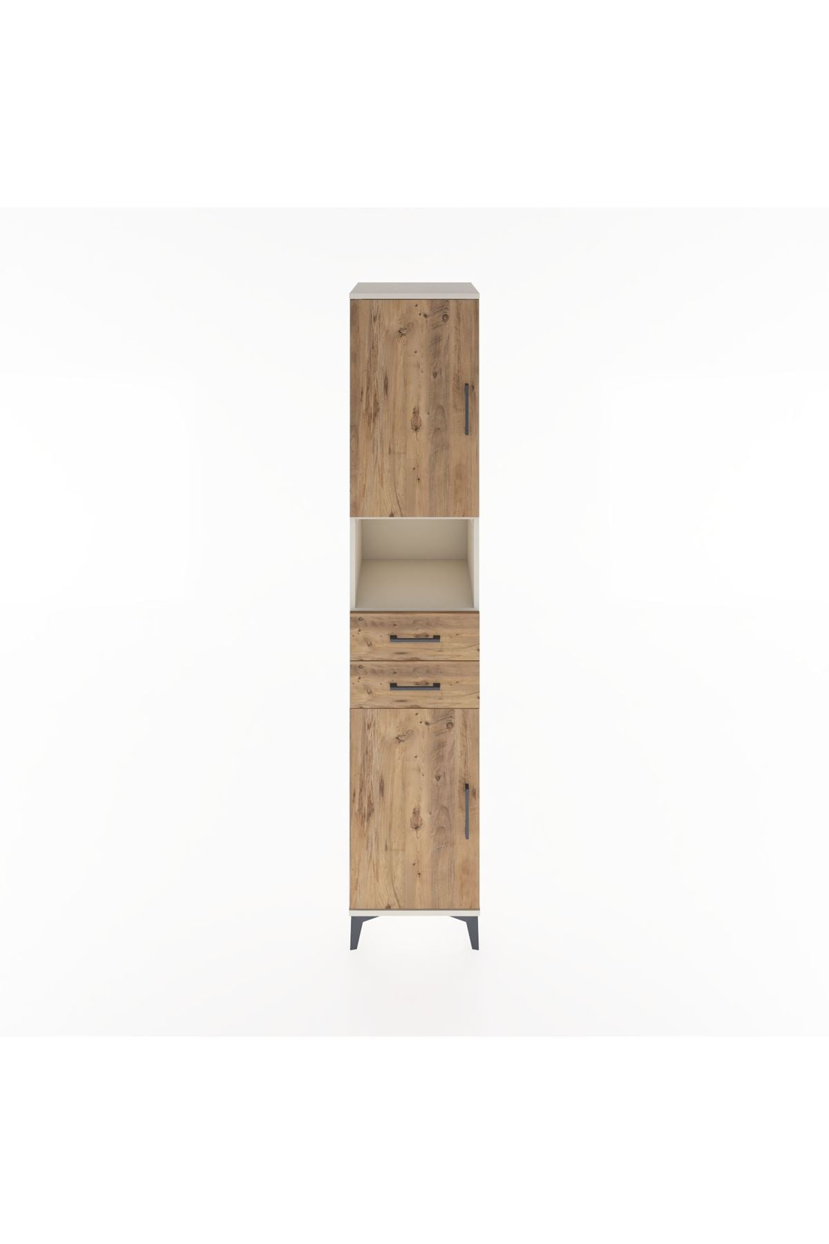 Hyperion Dolap 4 Raflı 2 Çekmeceli 2 Kapaklı 44x44x221 Aytaşı-Çam
