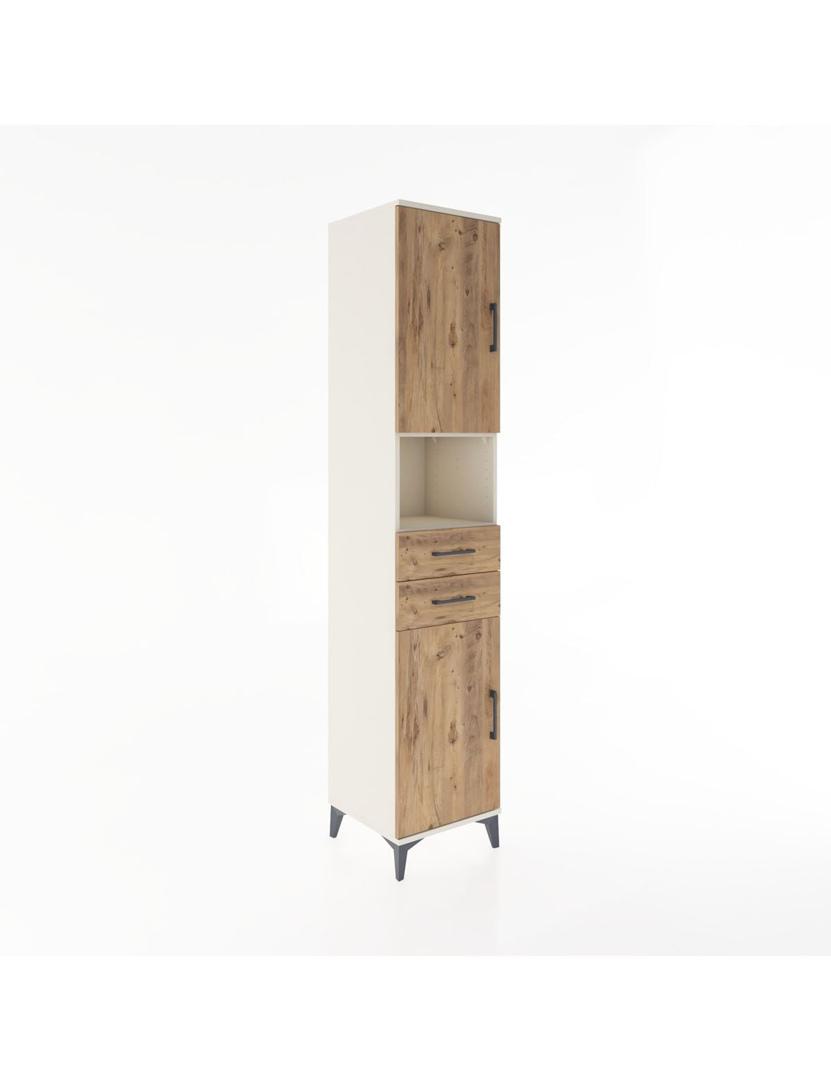 Hyperion Dolap 4 Raflı 2 Çekmeceli 2 Kapaklı 44x44x221 Aytaşı-Çam